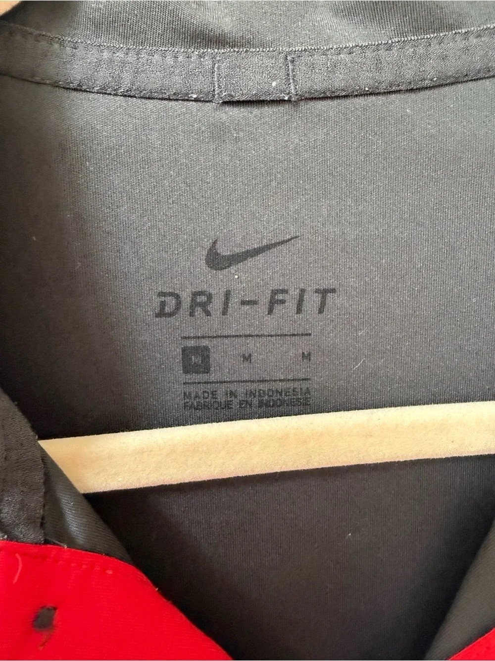 Nike Black and Red Ohio State Dri-FIT Polo